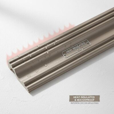 Anti Scratch Decorative Woodwork Moulding Painted Finish Providing Heat Insulation And Water Proof Qualities Ideal For Interior Decoration