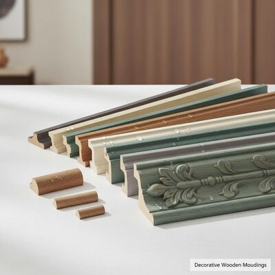 Width Varies From 1 Inch To 6 Inches Decorative Wooden Mouldings Offering Moderate Moisture Resistance For Interior Decoration