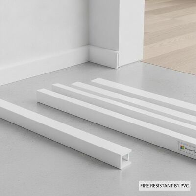 Fire Resistant B1 PVC Quarter Round Moulding Decorative Trim Moulding for Interior Exterior