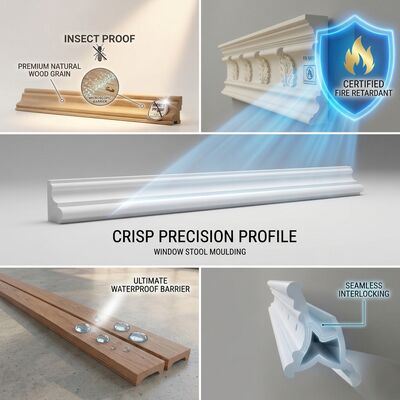 Solid Fir Wall Trim Damp Proof 2.7m 4.88m Lengths Engineered for Humid Coastal Interior Projects