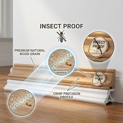 Curved Wood Moulding Flexible Bendable Profile Trim Shaped for Archway Column Wrapping Projects