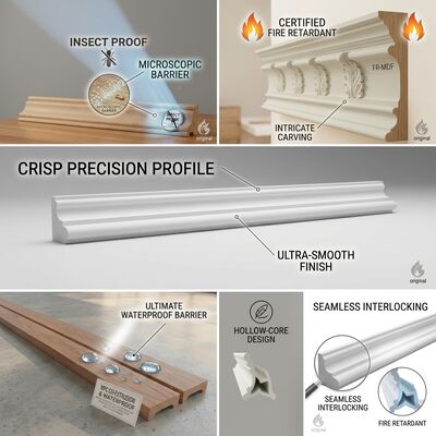 Long Length Wood Moulding 4.88m Finger Jointed Trim Supplied for Volume Export Container Orders