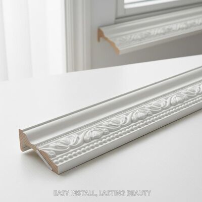 Window Frame Moulding Decorative Wooden Trim Painted Finish Engineered for Easy Installation and Long Lasting Durability