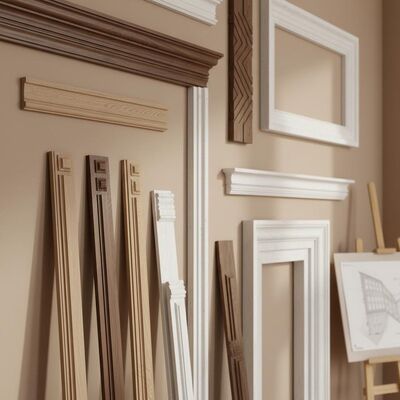 Interior Wall Decoration Decorative Woodwork Moulding Ceiling Trim Door Window Frames Suitable for Various Design Styles