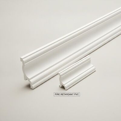 Fire Retardant PVC Crown Moulding Decorative Trim Moulding for Interior Exterior