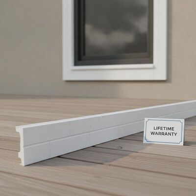 Termite Proof Rot Resistant PVC Brick Mould Casing 8ft Durable Waterproof Exterior Door Window Trim Lifetime Warranty