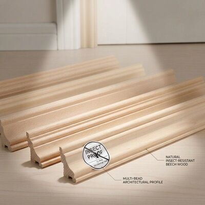 Versatile Picture Rail Moulding Solid Wood Gallery Hanging Trim Wall Art Display Frame Support