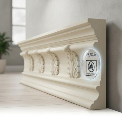 Flexible Wood Baseboard Moulding Kiln Dried Solid Timber Skirting Curved Wall Floor Transition