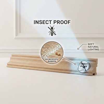 Baseboard Moulding KD Primed Pine 4.88m Moisture Resistant Skirting Board Trim