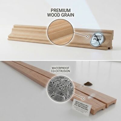 Door Casing Moulding Primed Finger-Jointed Pine 2.44m Decorative Door Frame Trim