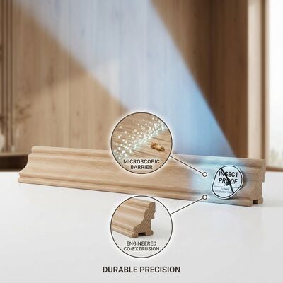 Ceiling Moulding Primed MDF 2.44m Lightweight Decorative Crown Trim for Interior Decoration
