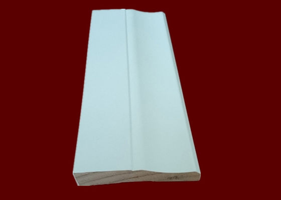 White Woodgrain Decorative Casing Moulding Bahan Busa PVC